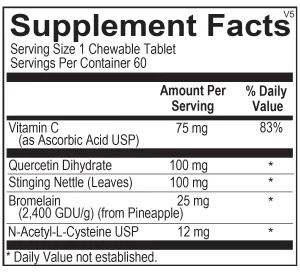 D Hist Jr Ortho Molecular Supplement